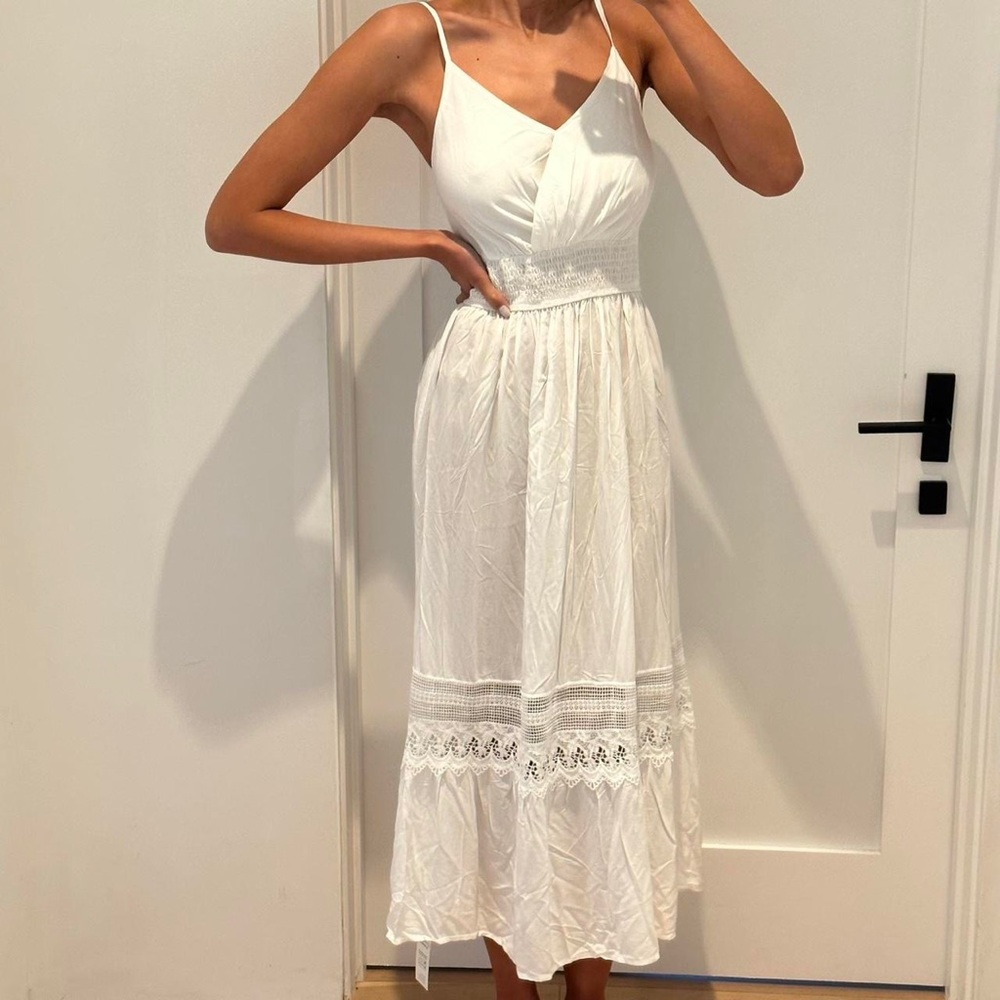 Cupshe white maxi dress